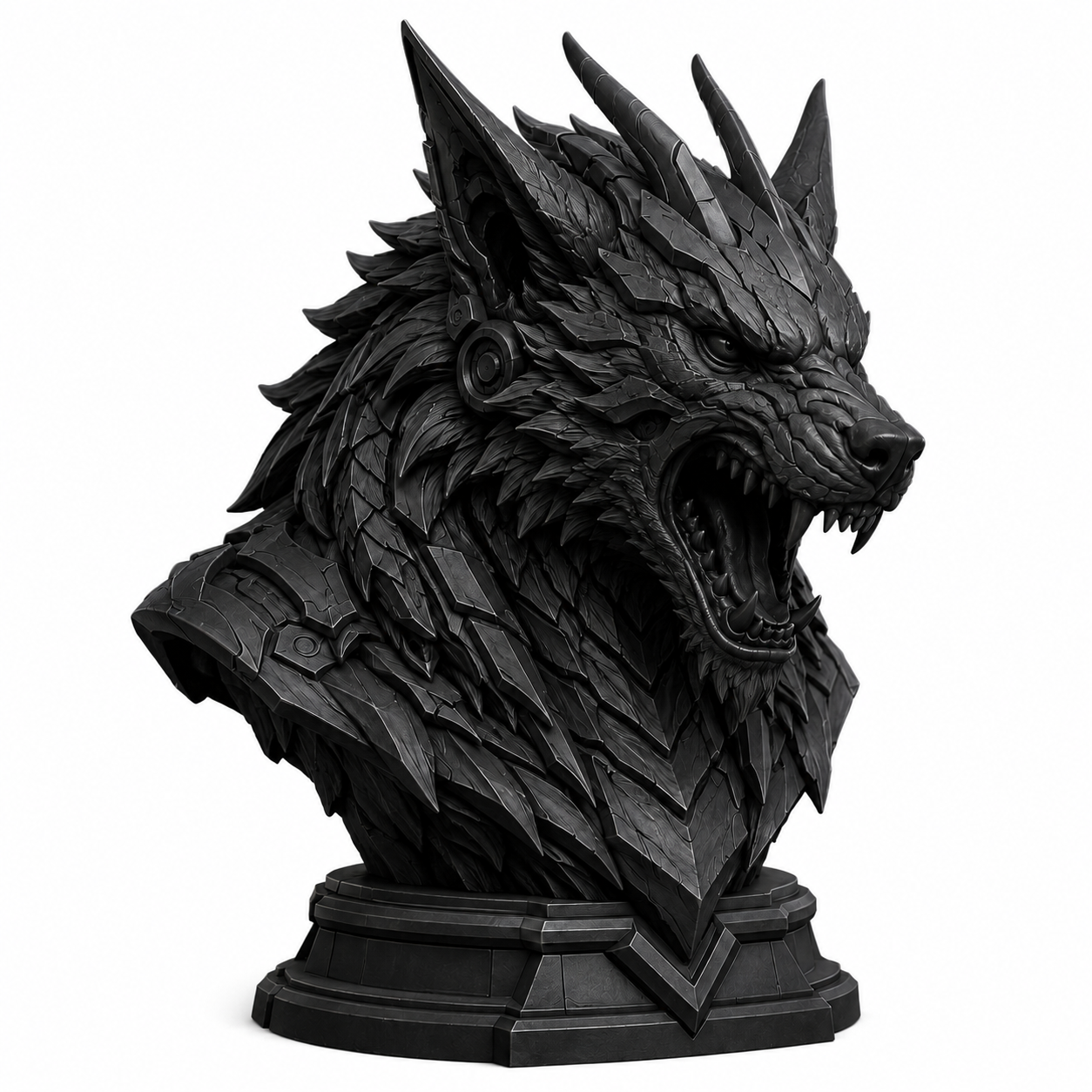 Wolf Bust 1